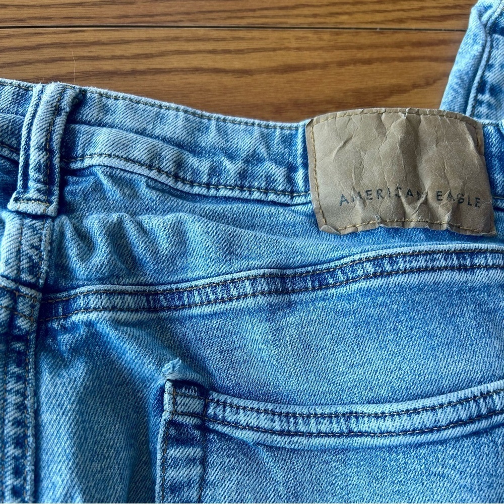 AR Men’s Light Wash Distressed Jeans 30x32 Slim Straight Ripped Patched Vintage - Picture 5 of 5